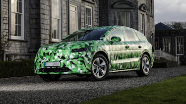 2021 Skoda Enyaq prototype - static 3/4 view
