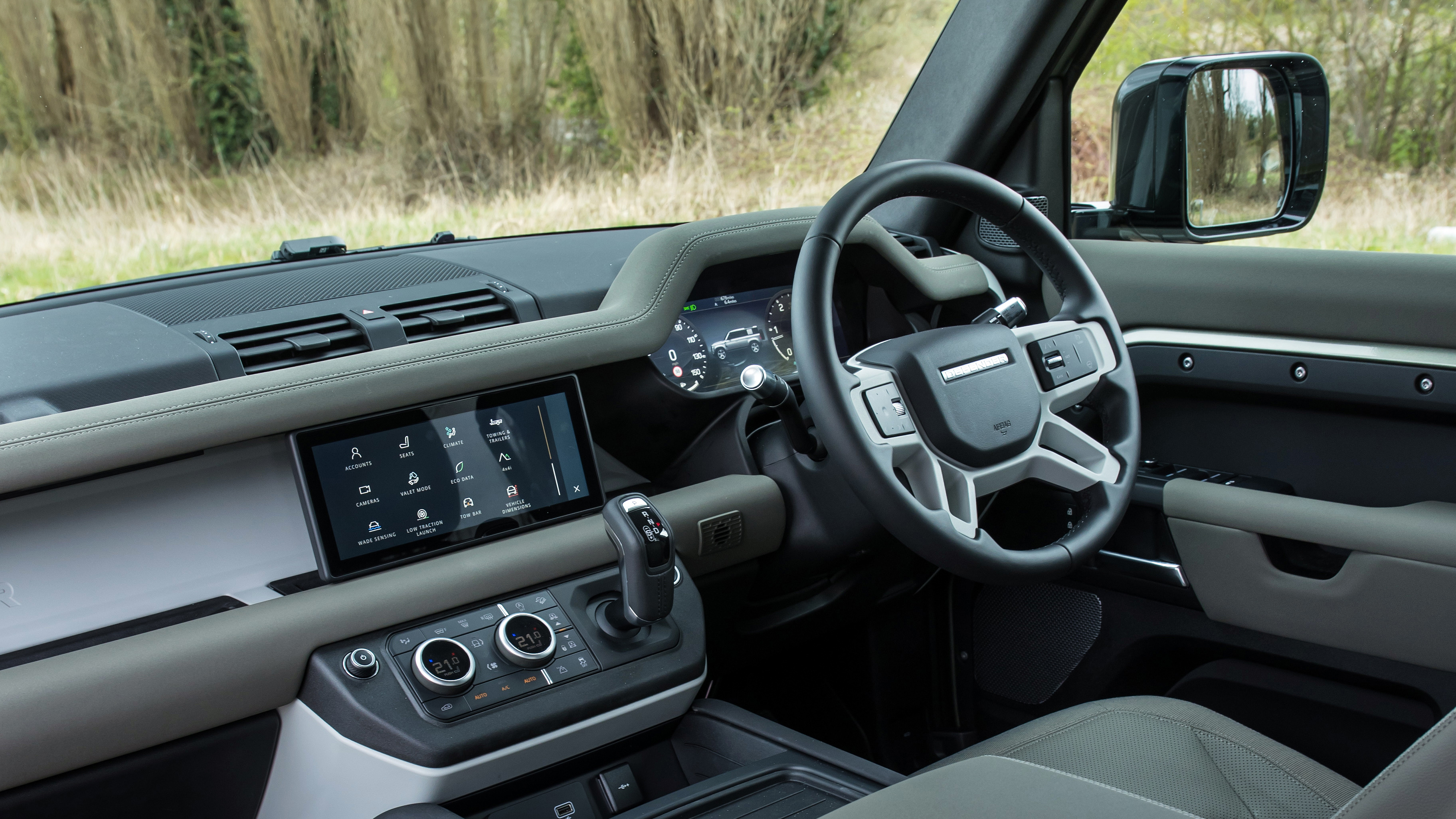 Land Rover Defender 110 - interior and dashboard 