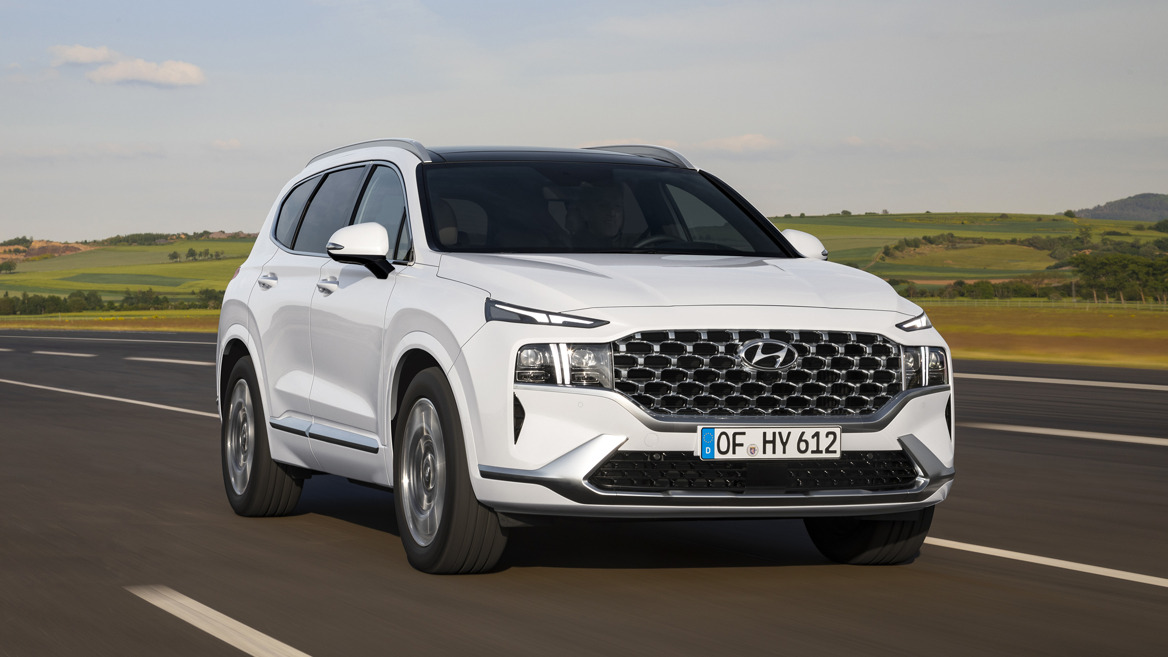 2020 Hyundai Santa Fe driving