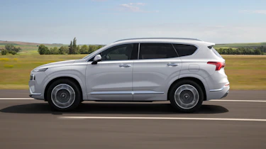 2020 Hyundai Santa Fe driving - side view