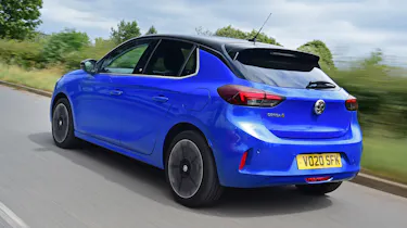Vauxhall Corsa-e driving - rear