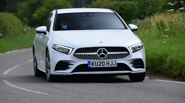 Mercedes A 250 e driving