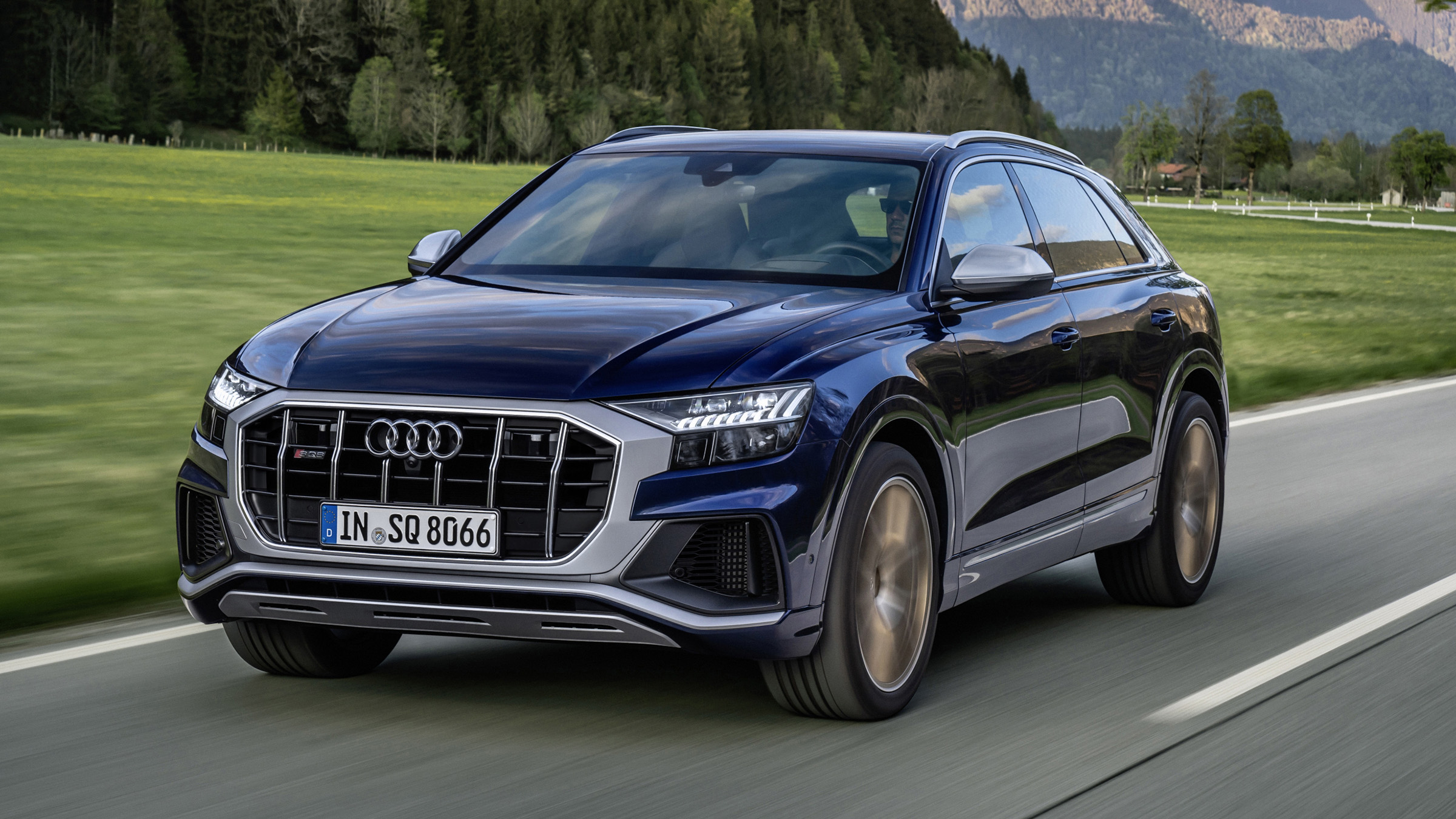Audi SQ8 driving