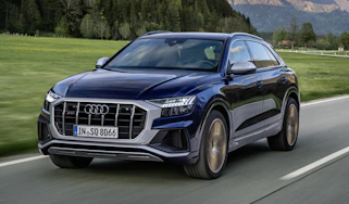 Audi SQ8 driving