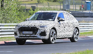Spy shot of secretly tested future car