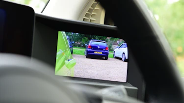 Honda e hatchback side camera display