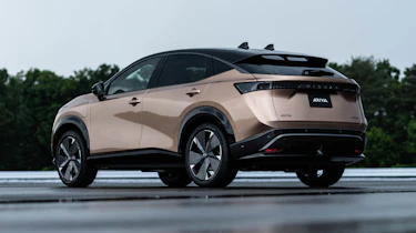 Nissan Ariya rear view low down