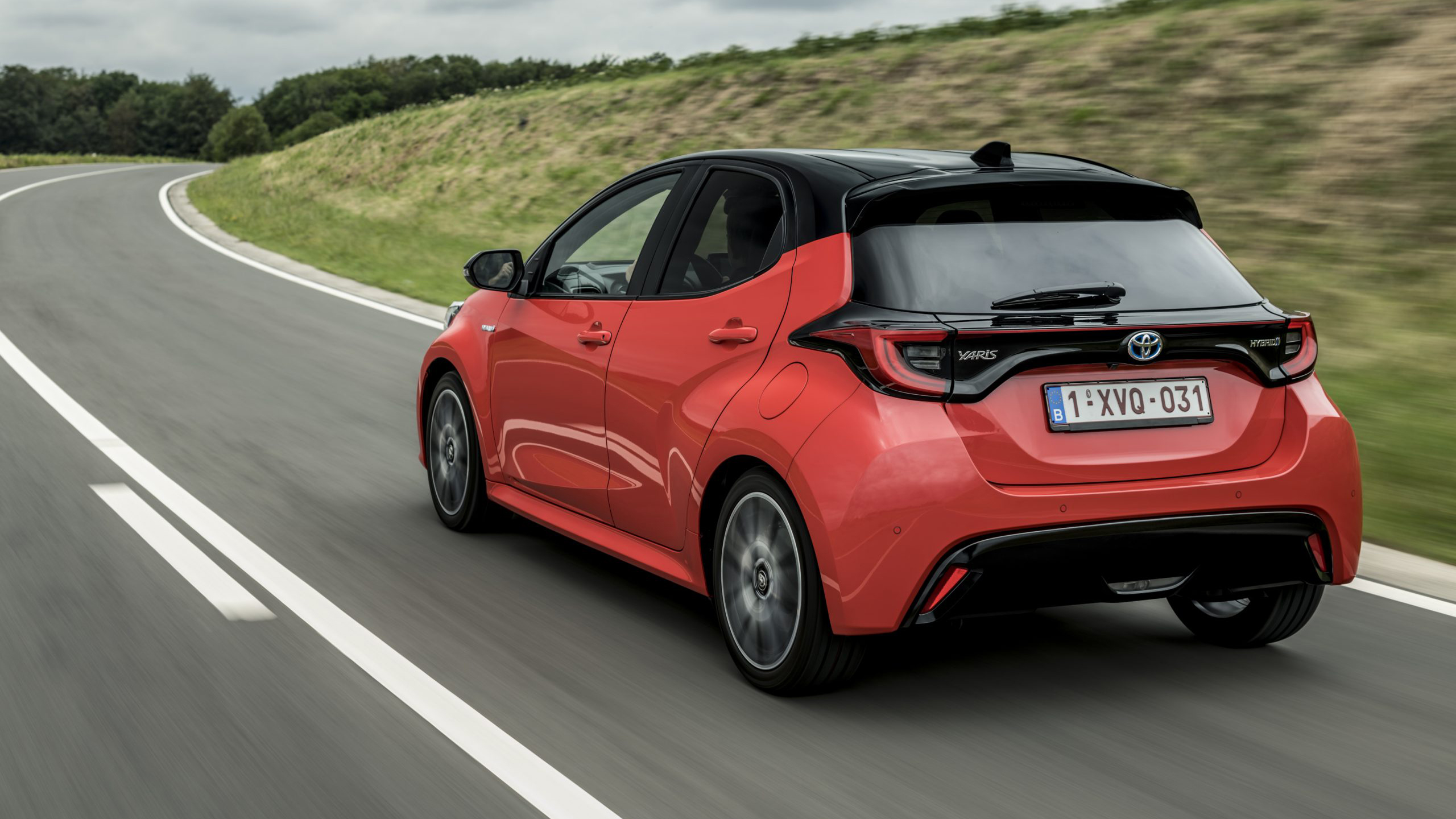 2020 Toyota Yaris - rear 3/4 dynamic 