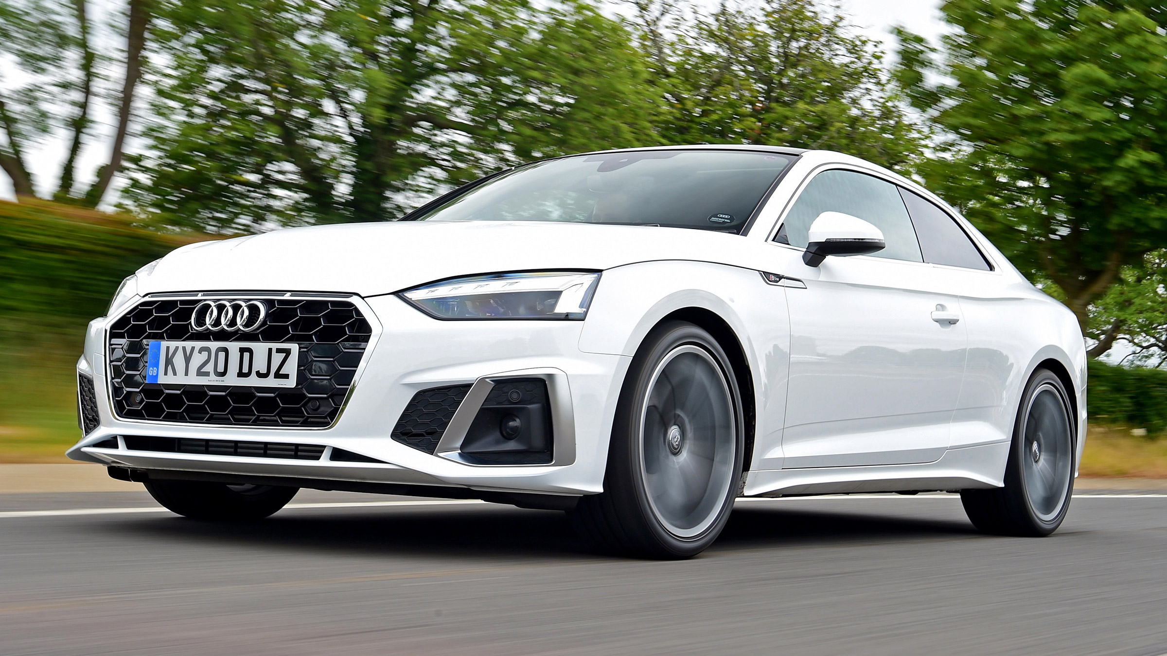 Audi A5 Coupe front 3/4 tracking