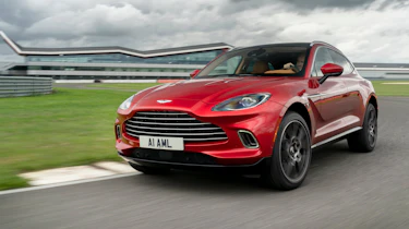 Aston Martin DBX SUV track cornering