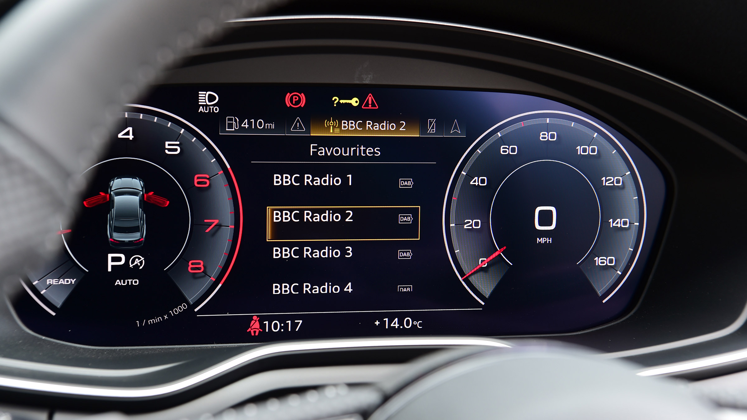 Audi A5 Coupe digital instruments