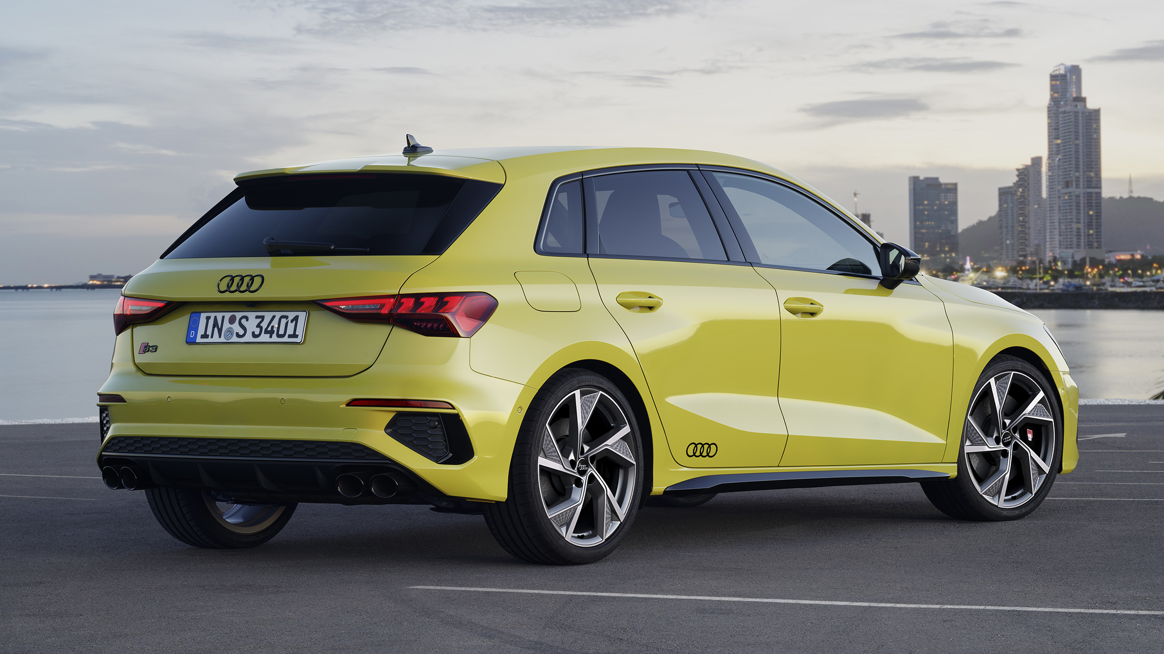 2020 Audi S3 Sportback rear view