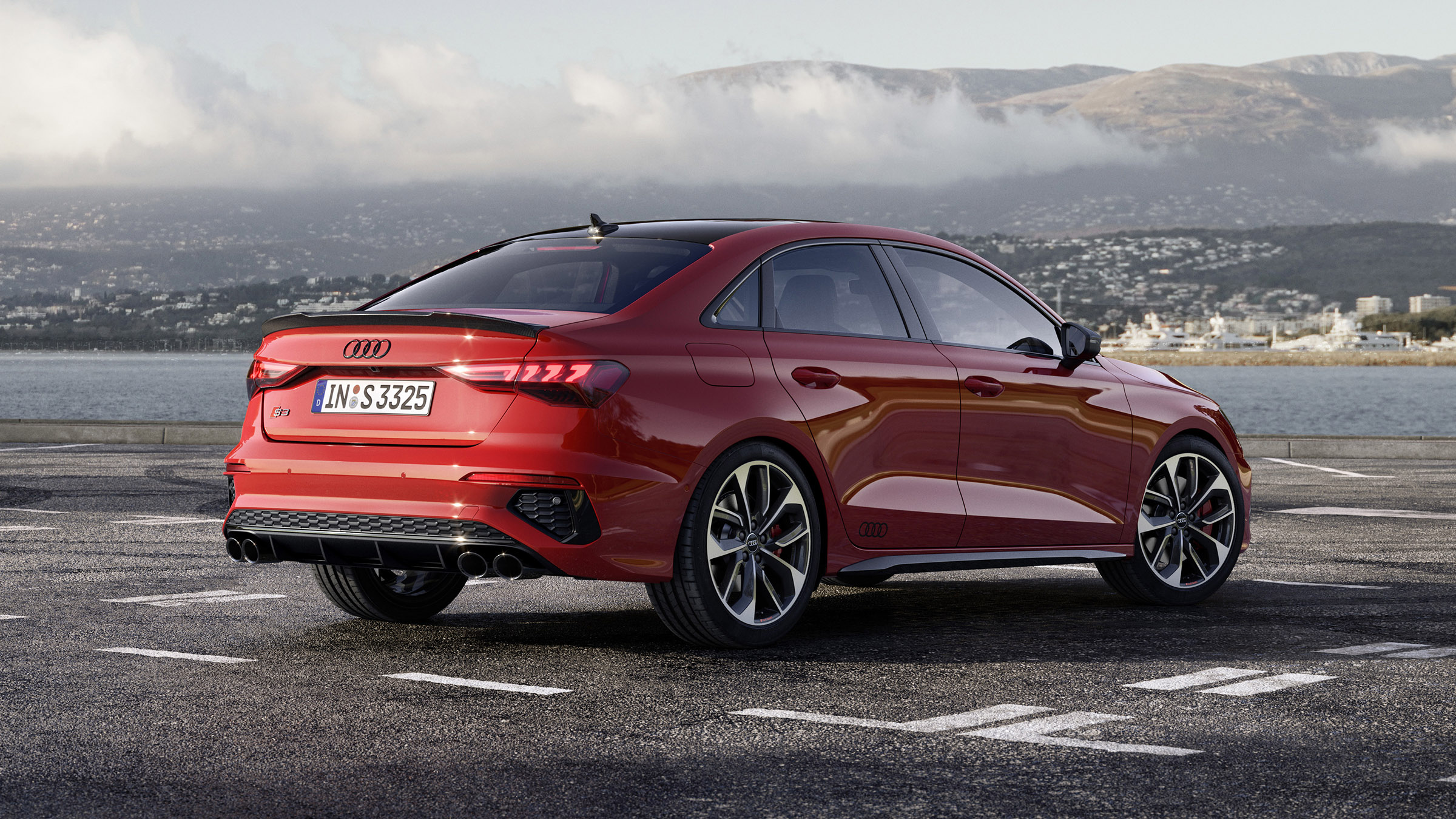2020 Audi S3 Saloon rear view