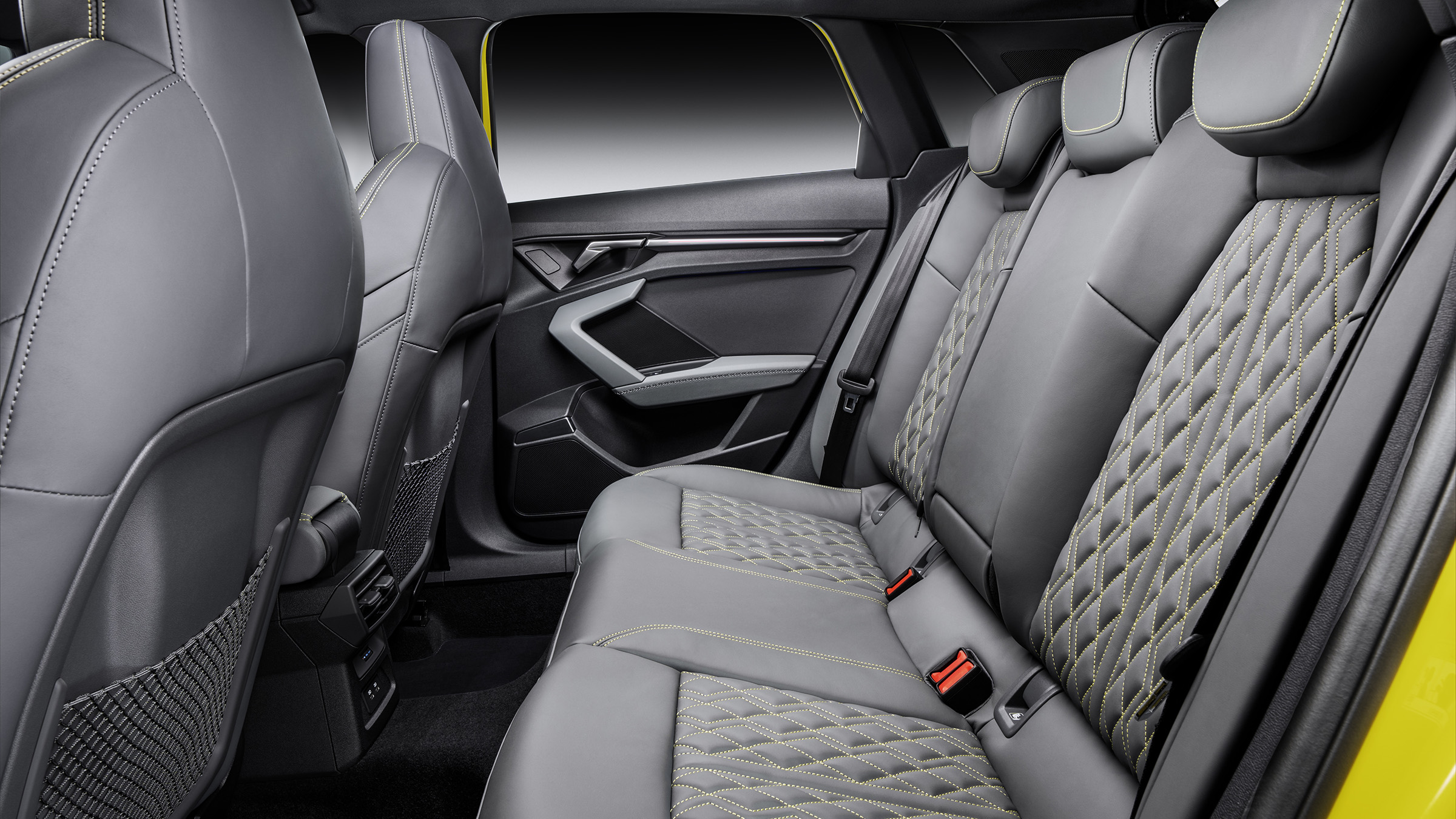 2020 Audi S3 rear seats