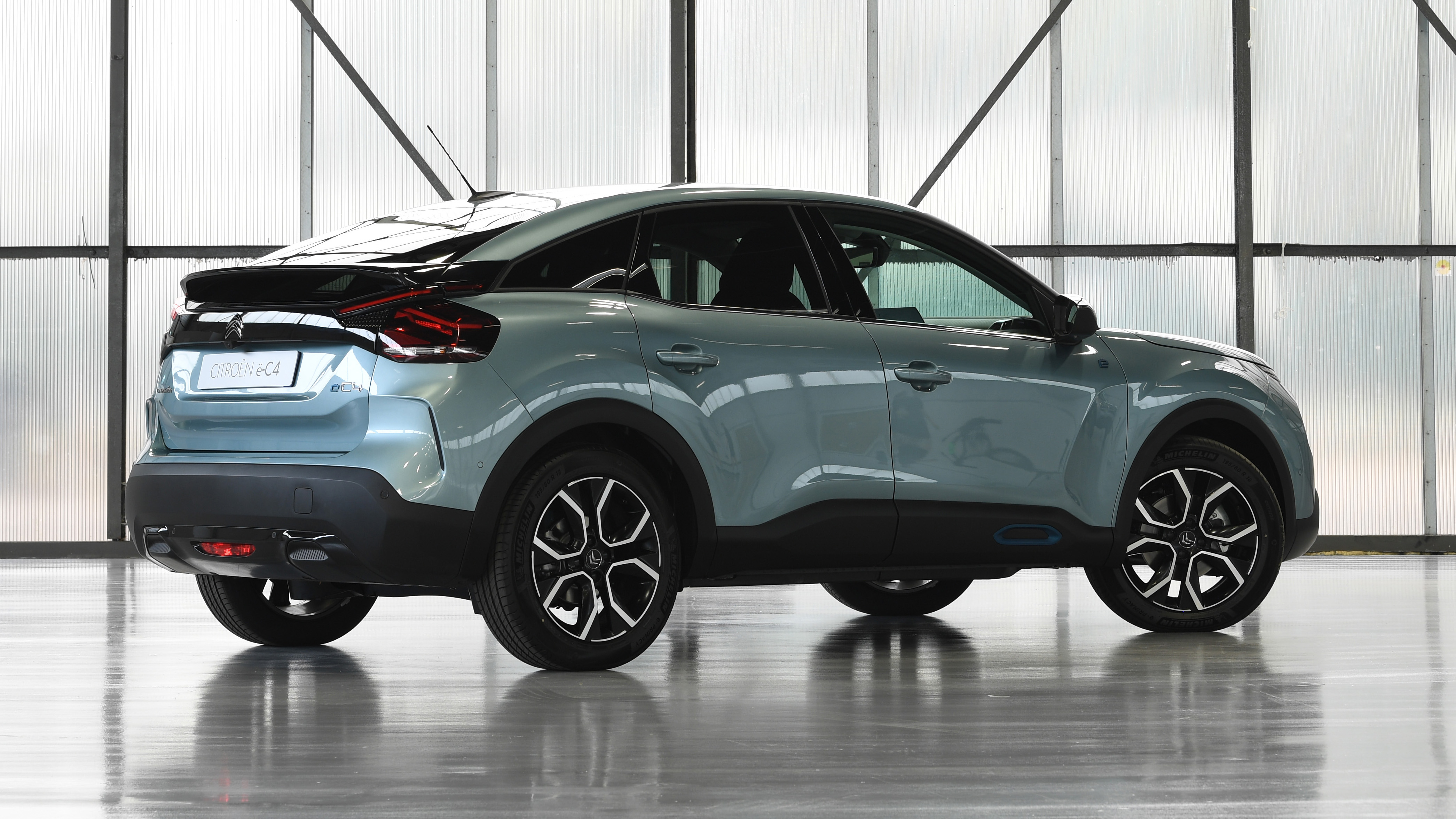 2021 Citroen e-C4 - rear 3/4 static view