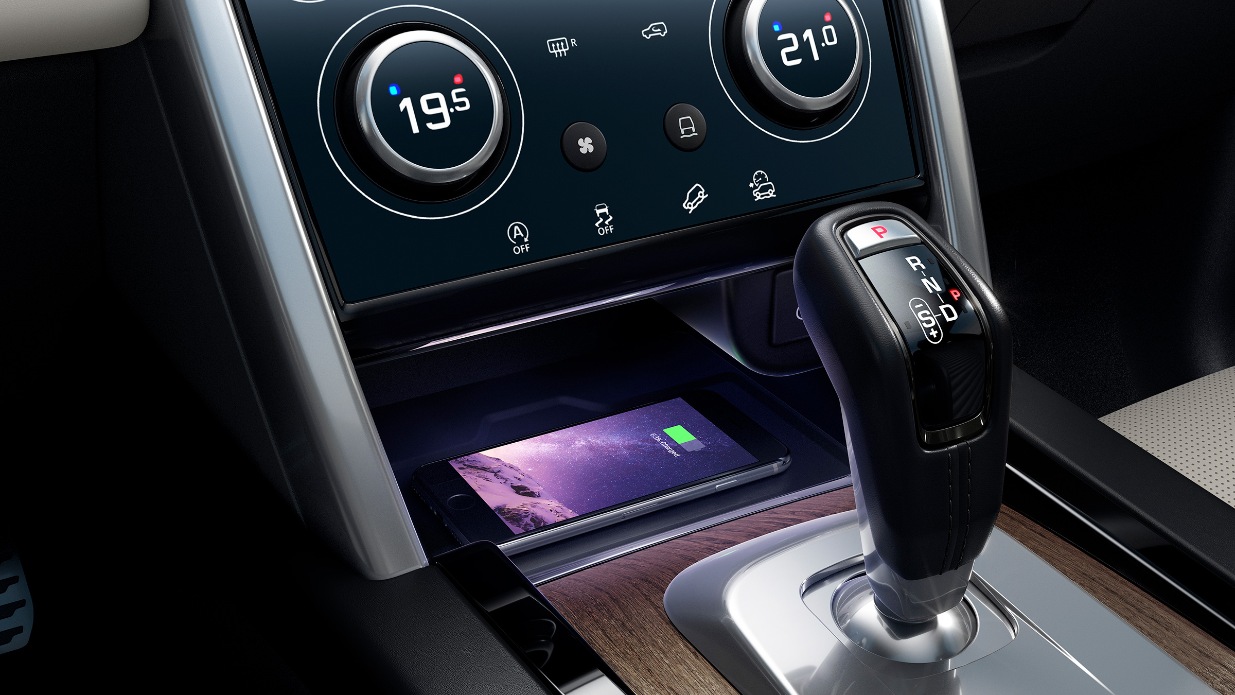 2020 Land Rover Discovery Sport lower centre console
