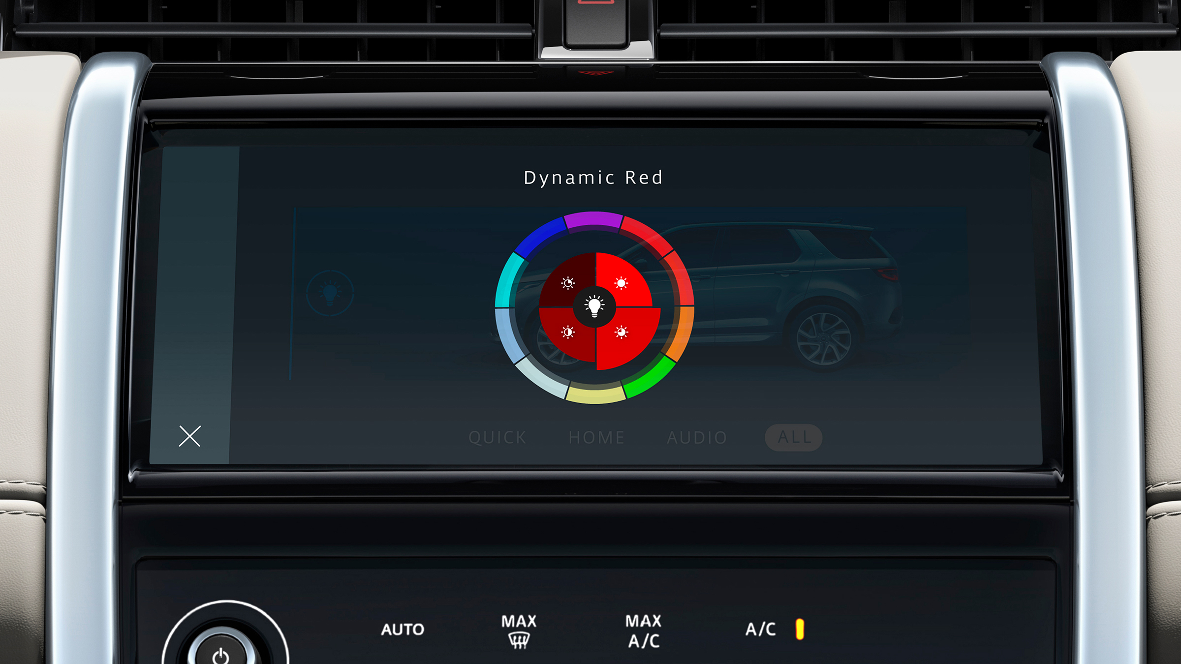 2020 Land Rover Discovery Sport screen - ambient lighting