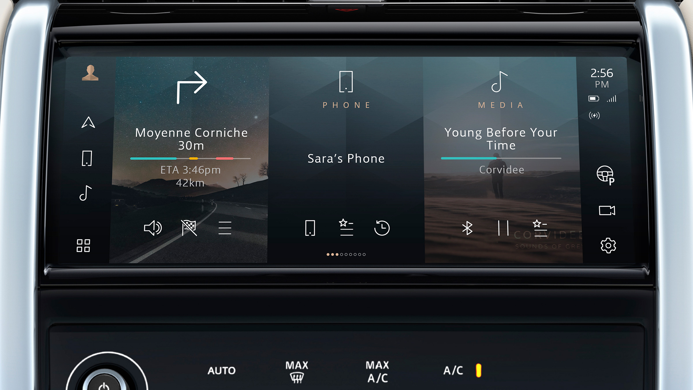 2020 Land Rover Discovery Sport screen - layout