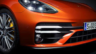 2020 Porsche Panamera Turbo S front end detail