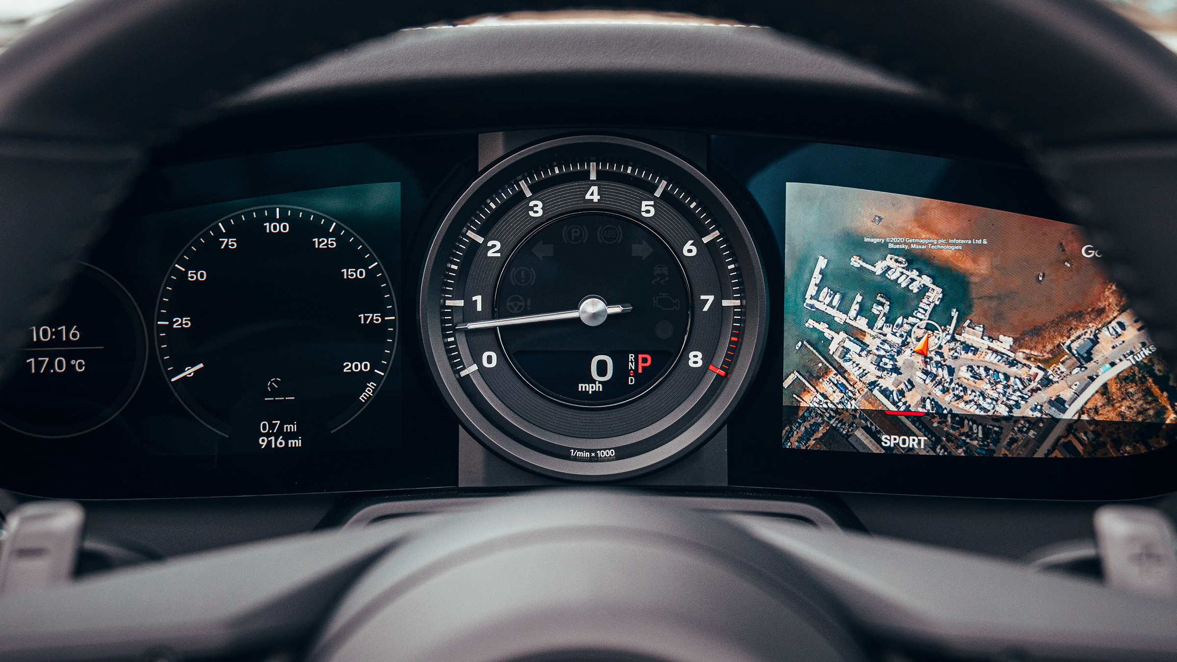 Porsche 911 Targa instrument cluster