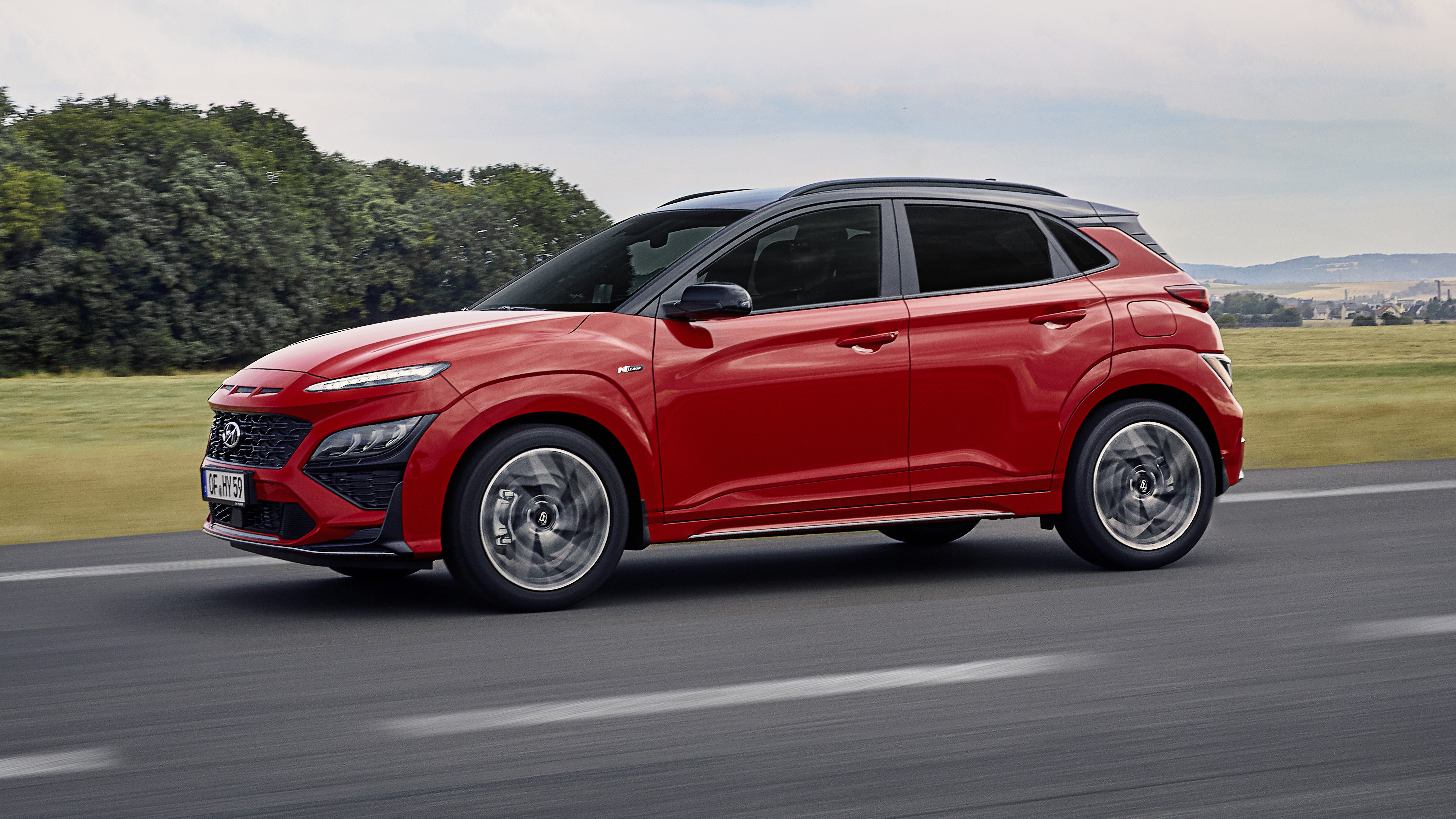 2020 Hyundai Kona N Line - Front 3/4 dynamic 