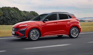 2020 Hyundai Kona N Line - Front 3/4 dynamic