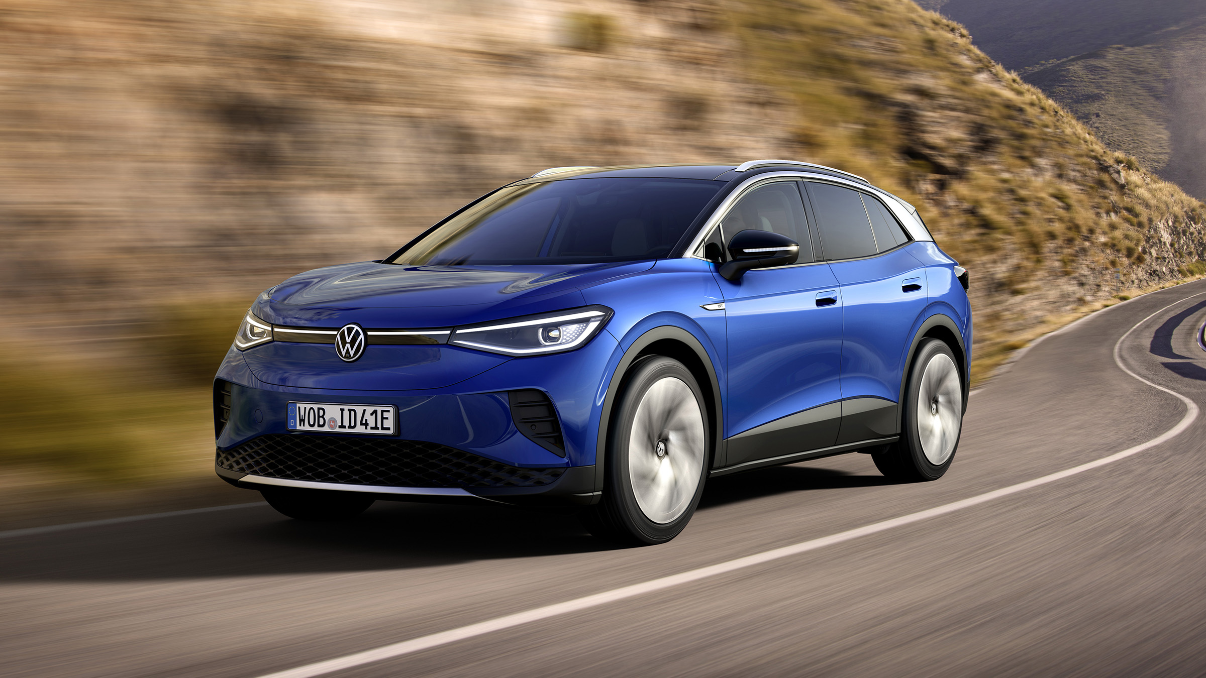 2021 Volkswagen ID.4 driving - front view