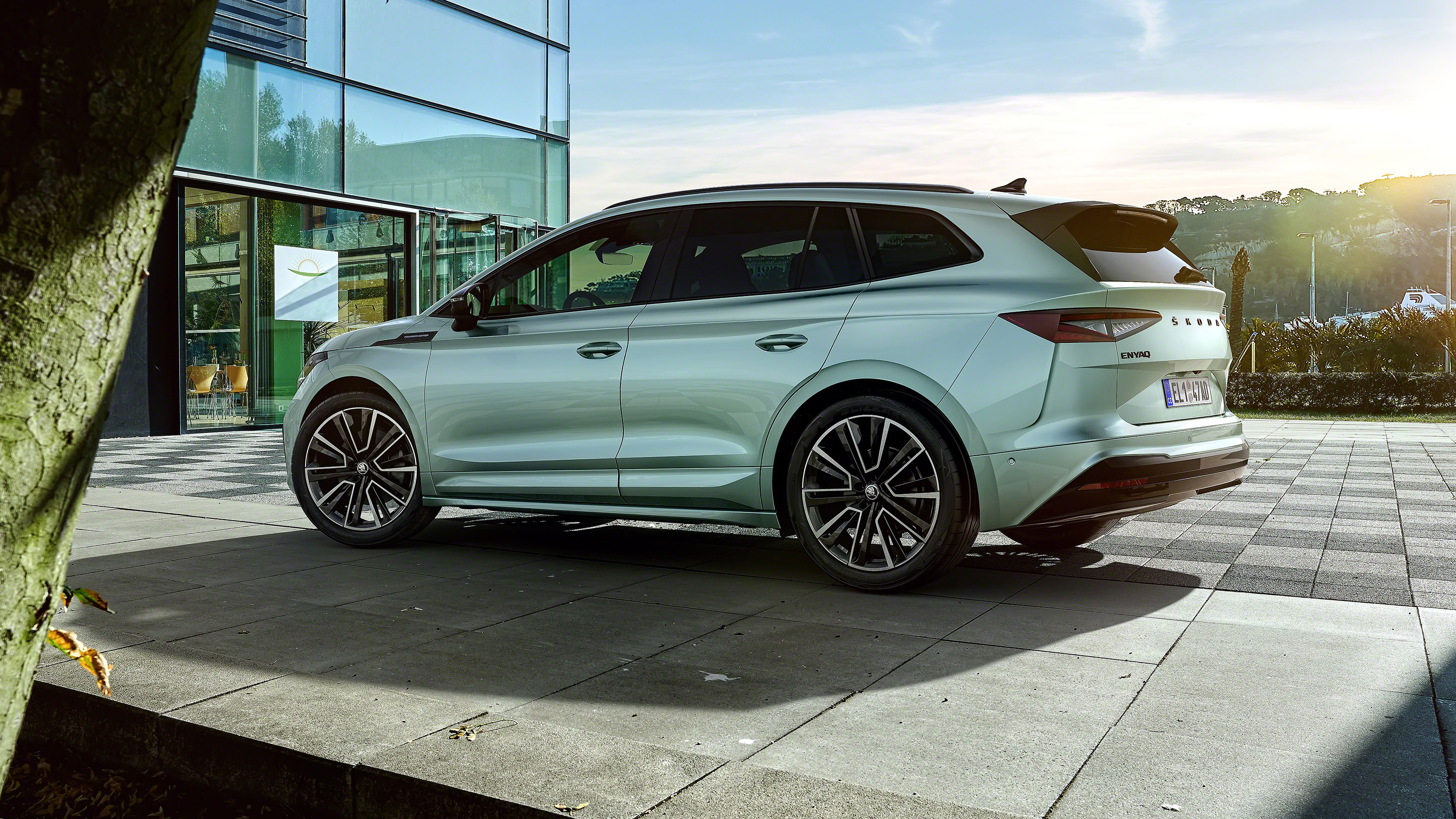 2021 Skoda Enyaq iV - rear 3/4 static 