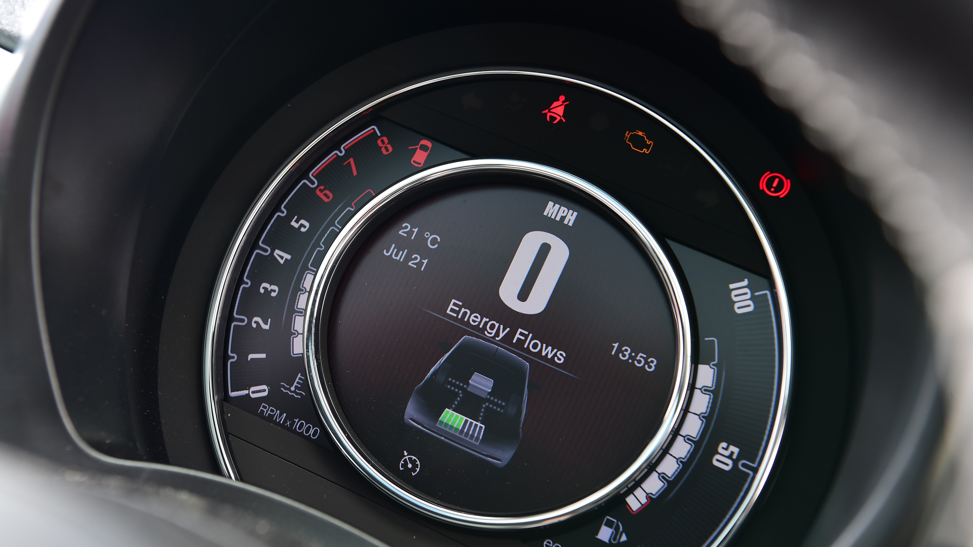 Fiat 500 mild hybrid digital instruments