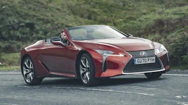 Lexus LC Convertible side cornering