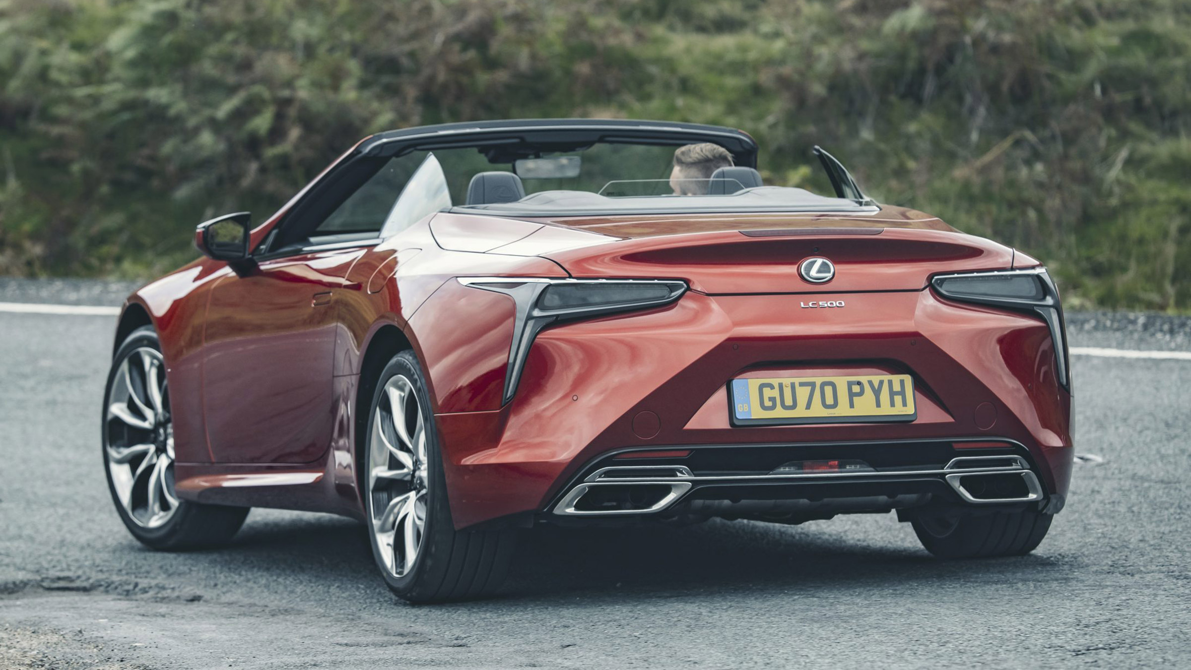 Lexus LC Convertible rear cornering