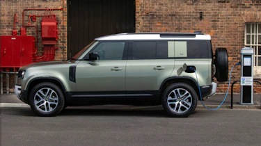 2020 Land Rover Defender 110 P400e plug-in hybrid - side view static