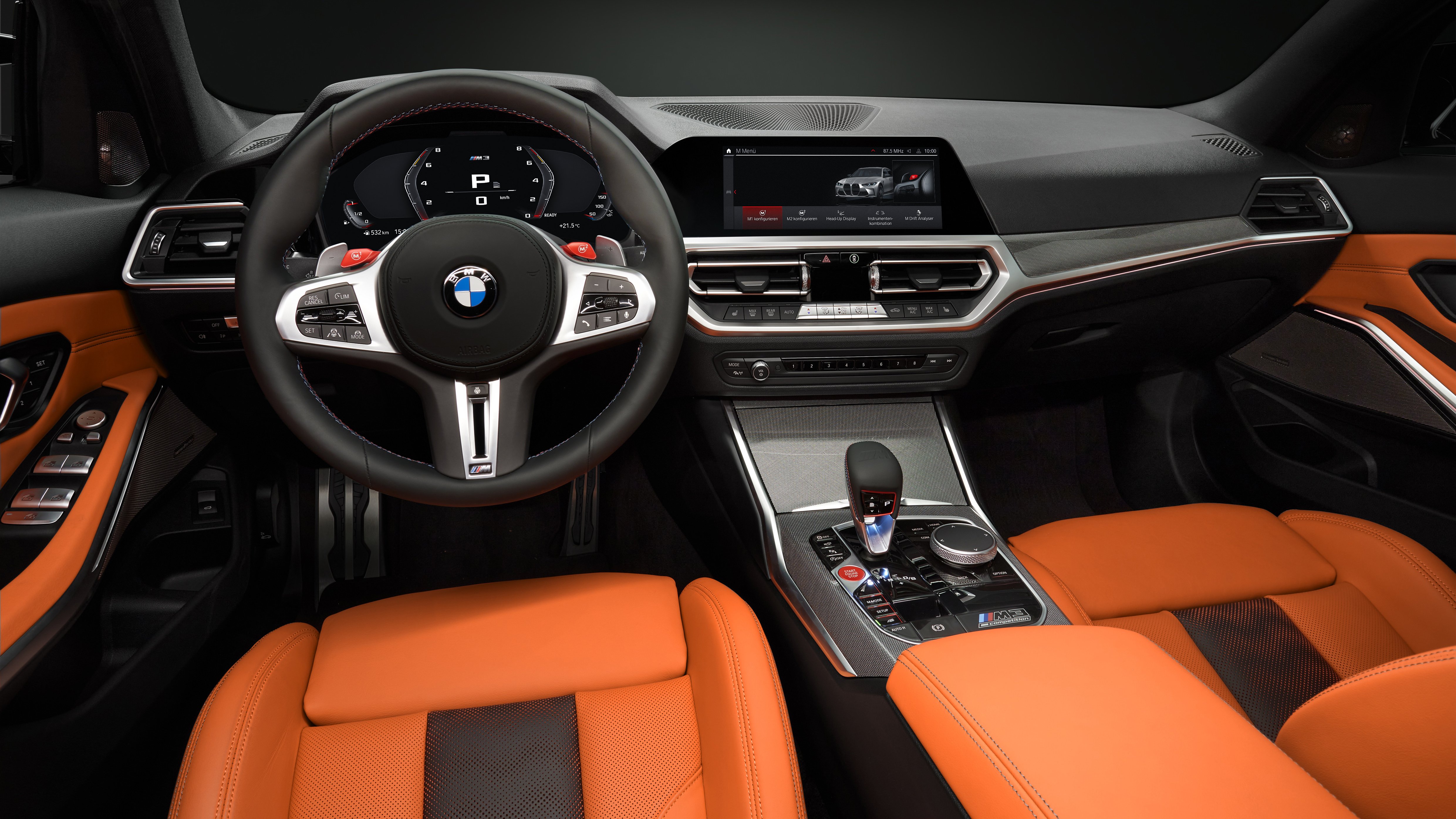 2021 BMW M3 Competition saloon - dashboard and interior 