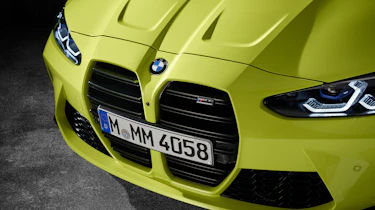 2021 BMW M4 Competition Coupe - front kidney grilles close up