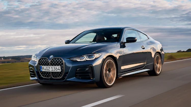 BMW 4 Series coupe front 3/4 tracking