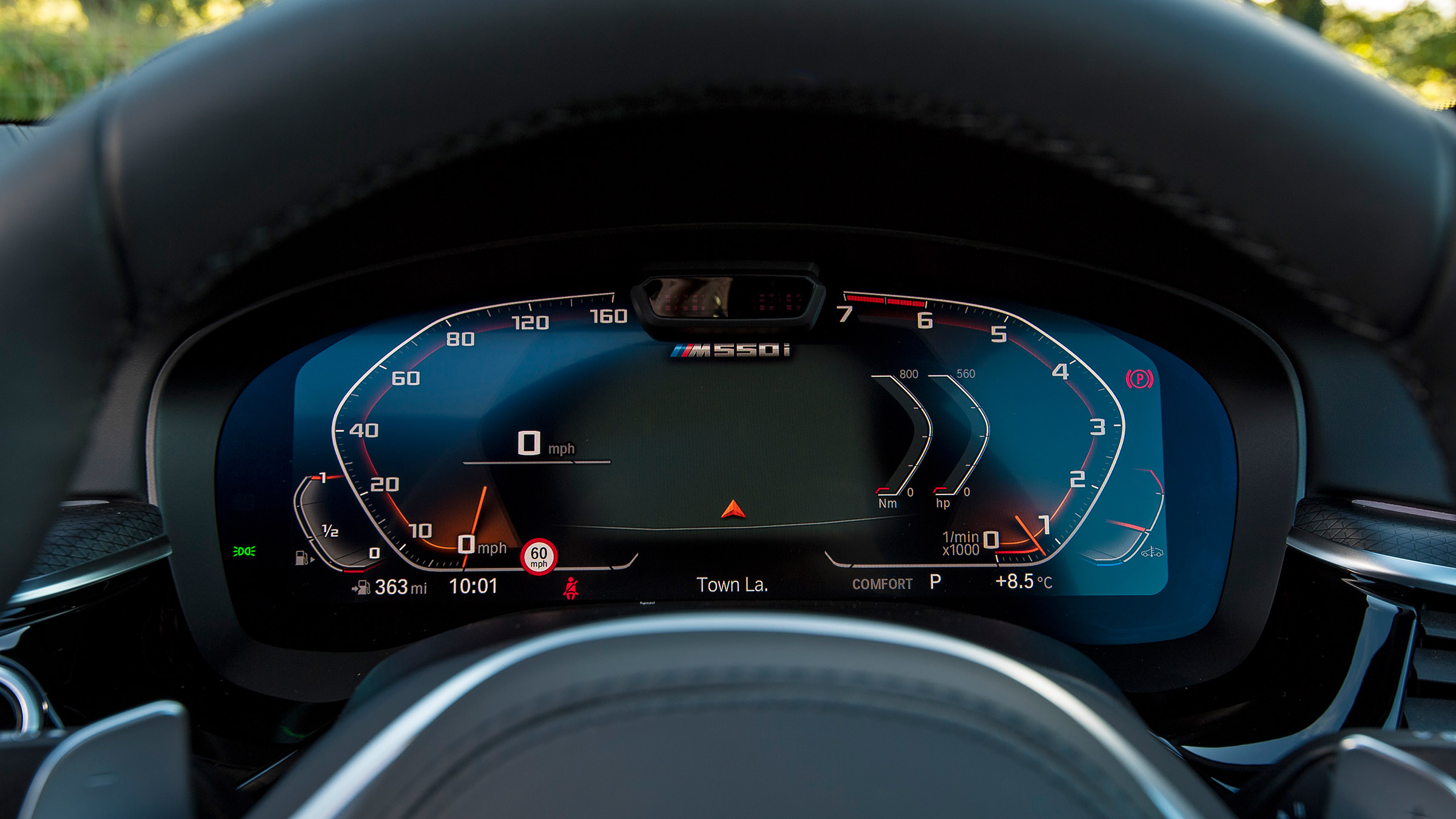 BMW 5 Series saloon instrument display