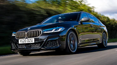BMW 5 Series saloon front 3/4 tracking