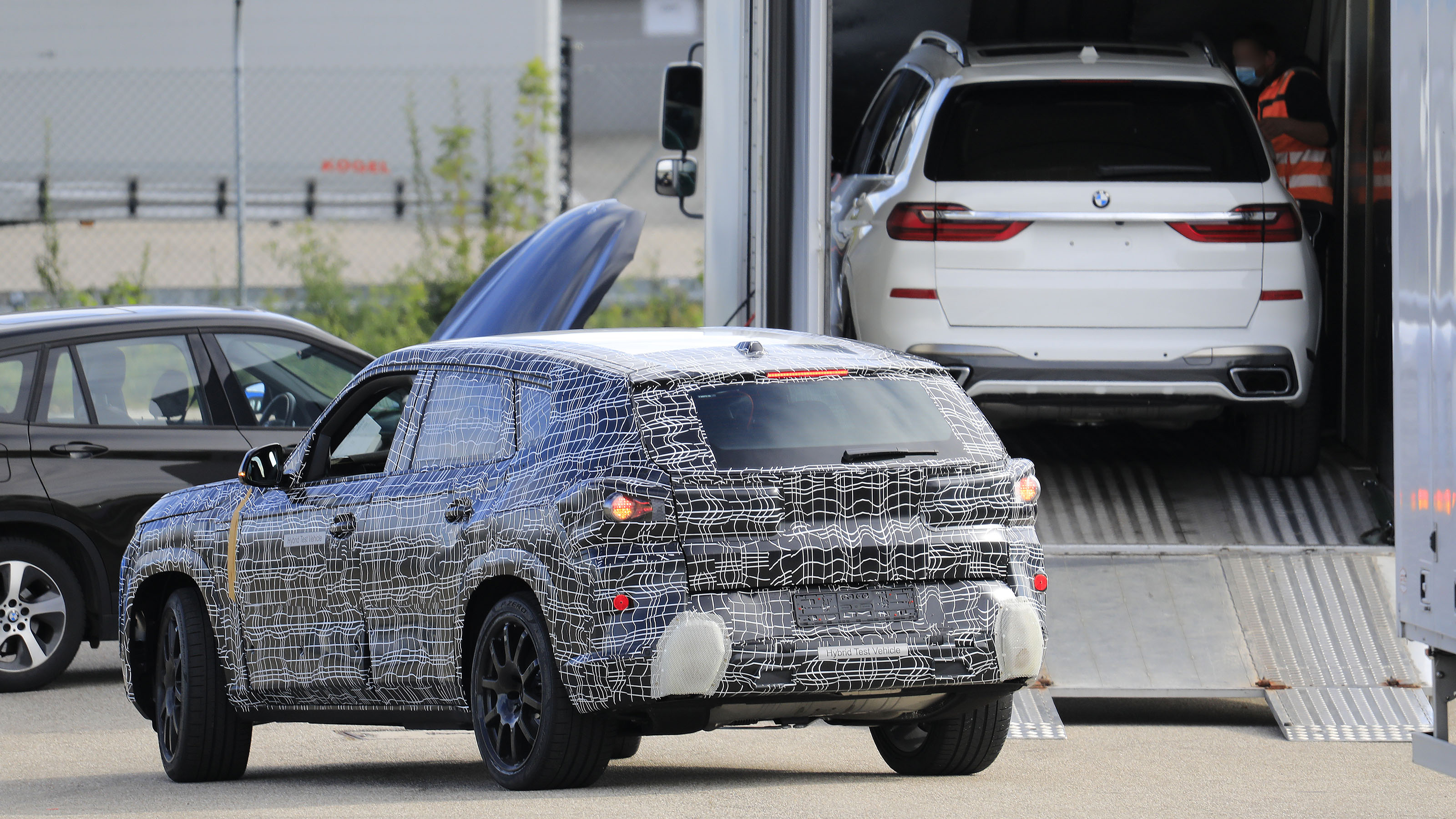 BMW X8 SUV prototype rear view