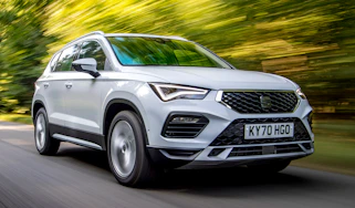 SEAT Ateca SUV front 3/4 tracking