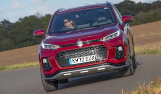 Suzuki Across SUV front 3/4 cornering