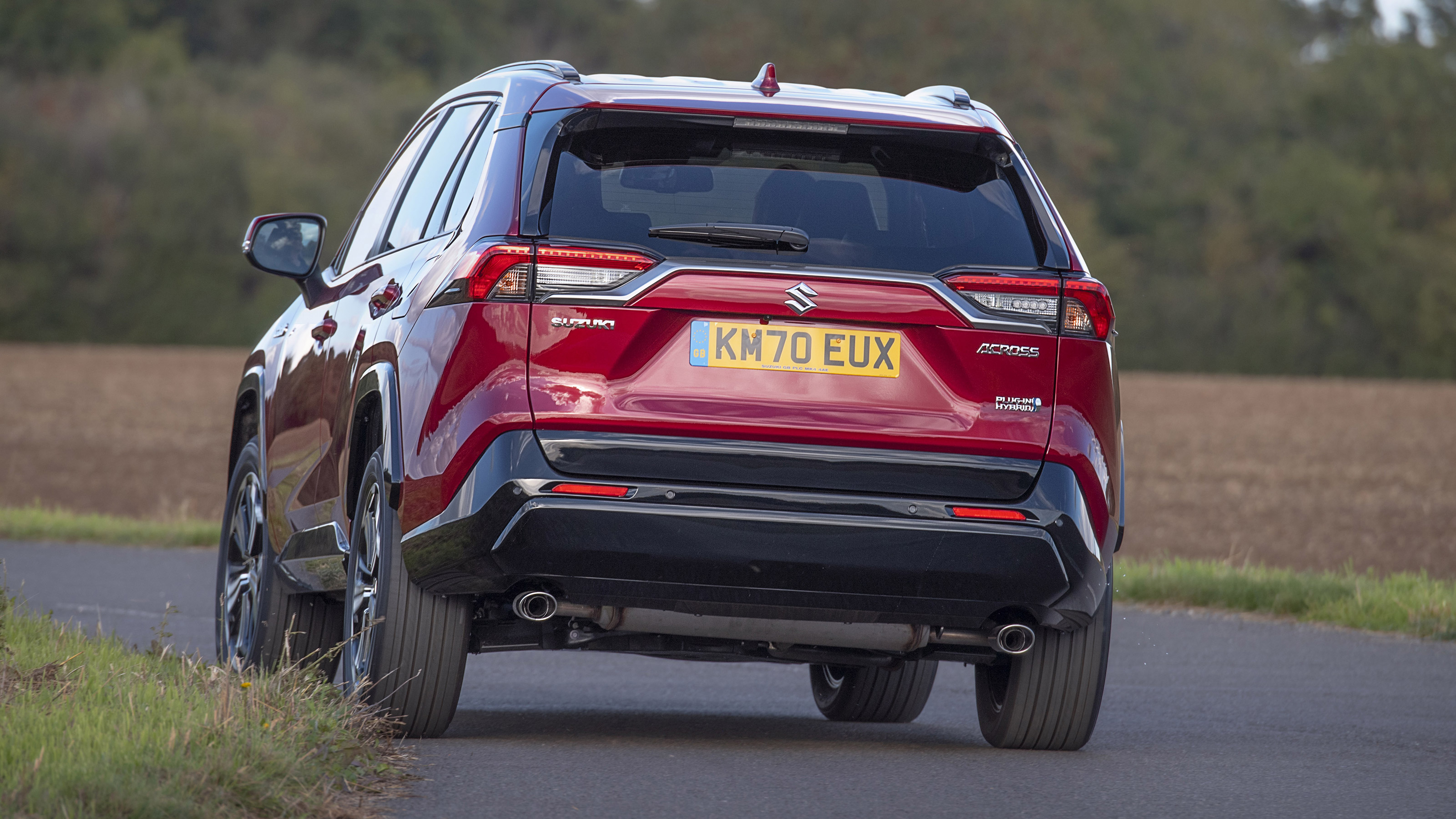 Suzuki Across SUV rear 3/4 cornering