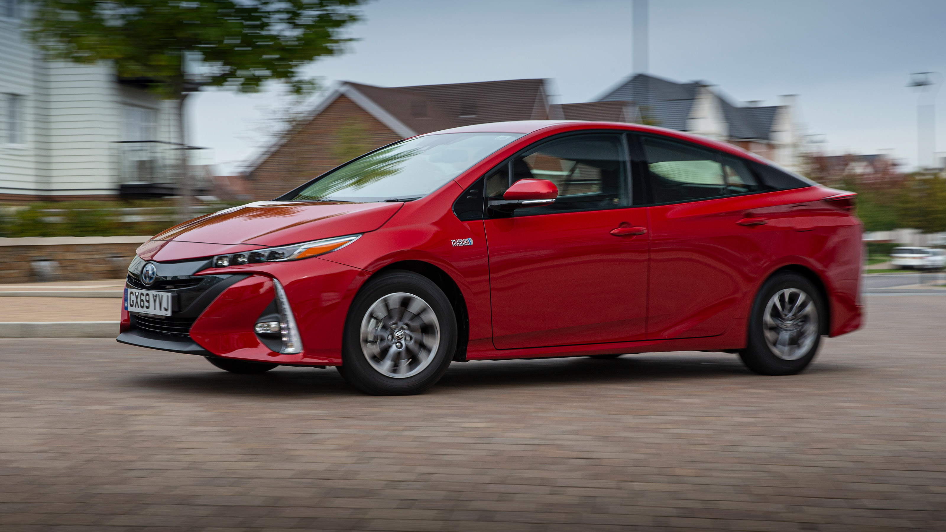 Toyota Prius Plug-in Hybrid hatchback side cornering