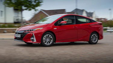 Toyota Prius Plug-in Hybrid hatchback side cornering