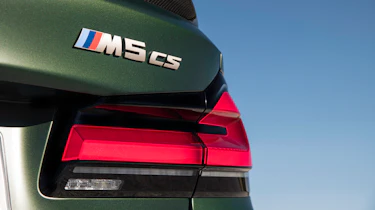 2021 BMW M5 CS - rear tail light and badge