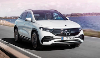 Mercedes EQA driving