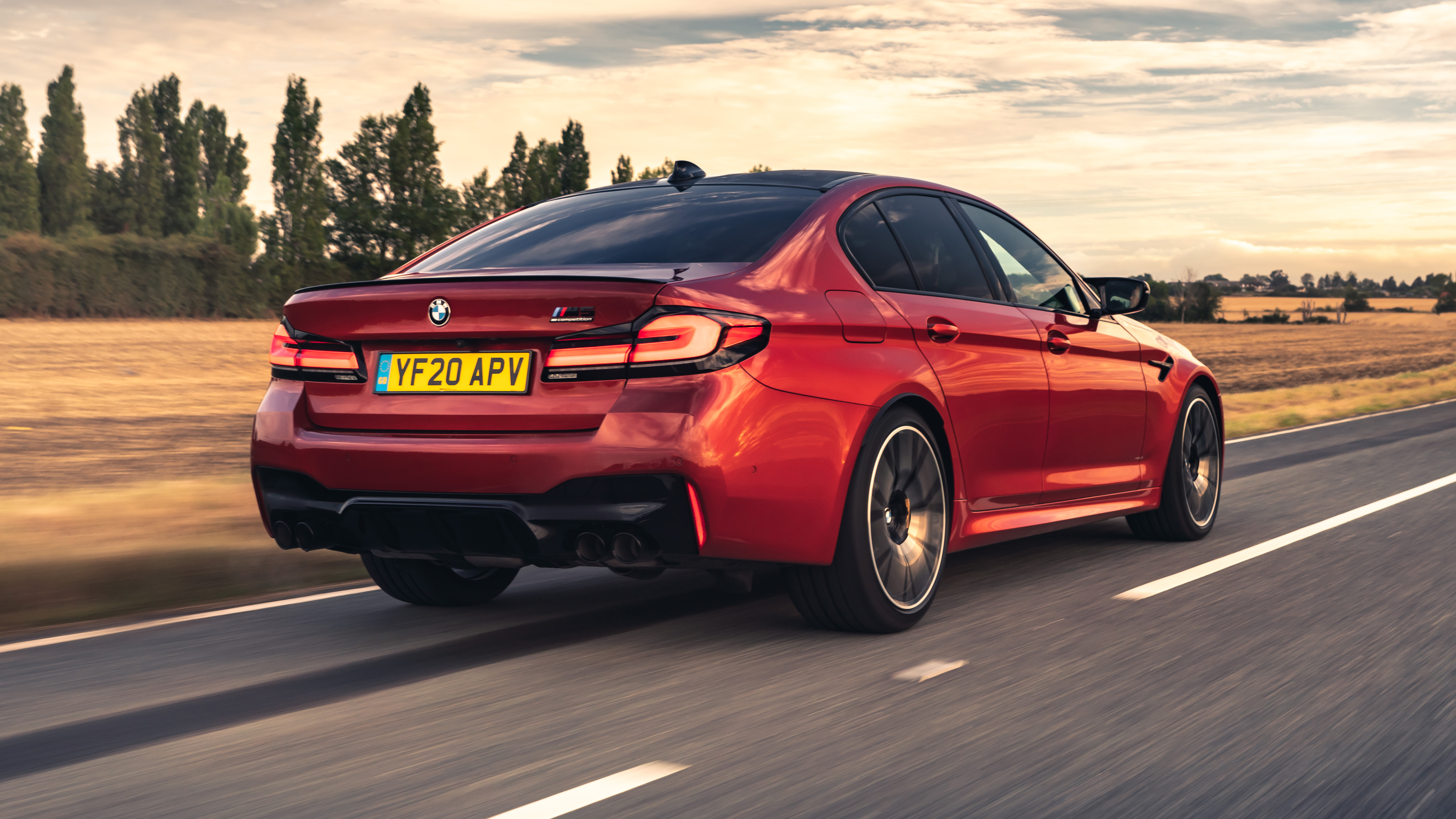 2021 BMW M5 Competition saloon - rear 3/4 dynamic
