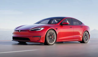 2021 Tesla Model S Plaid - front view