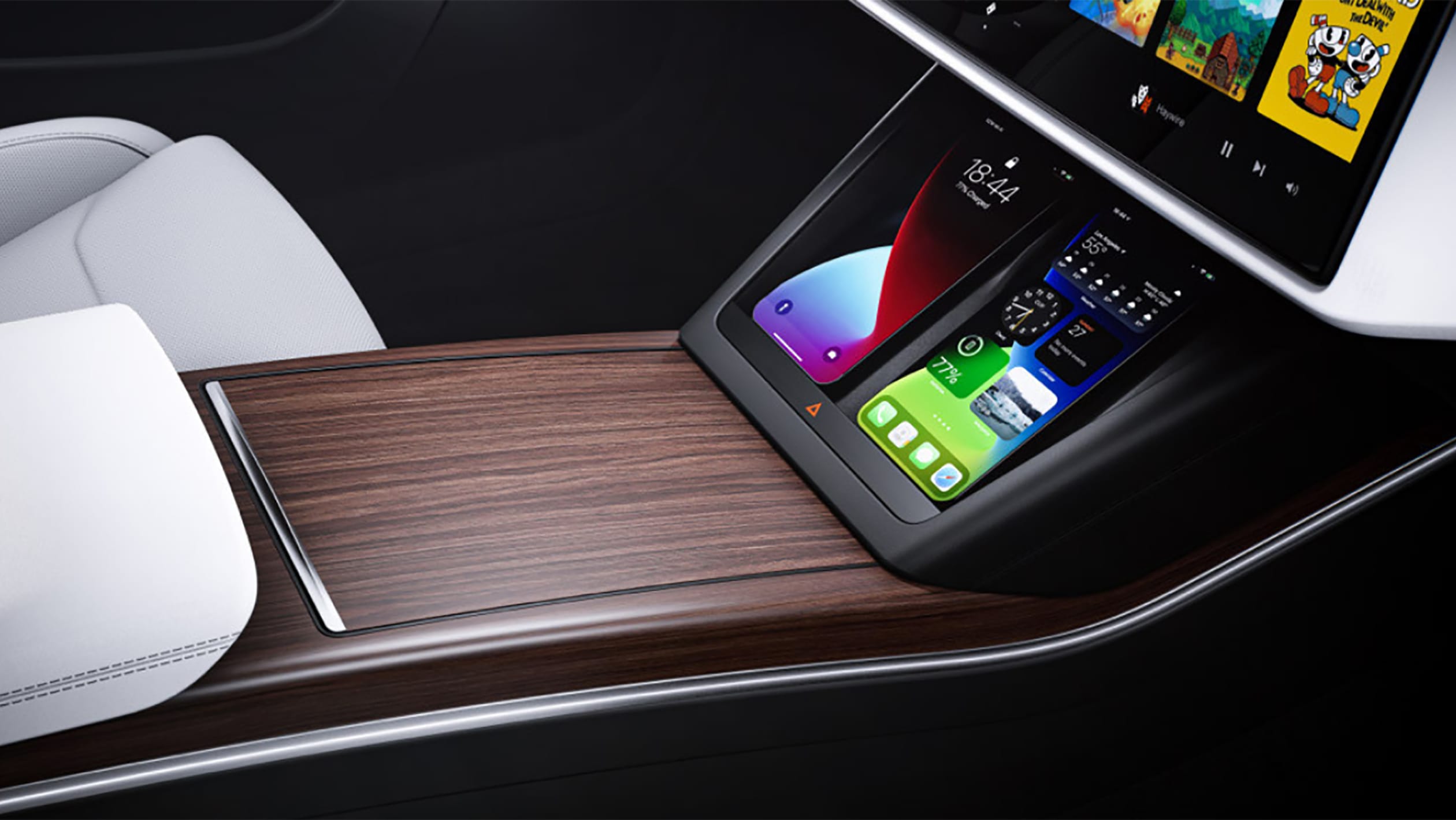 2021 Tesla Model S Plaid - centre console 