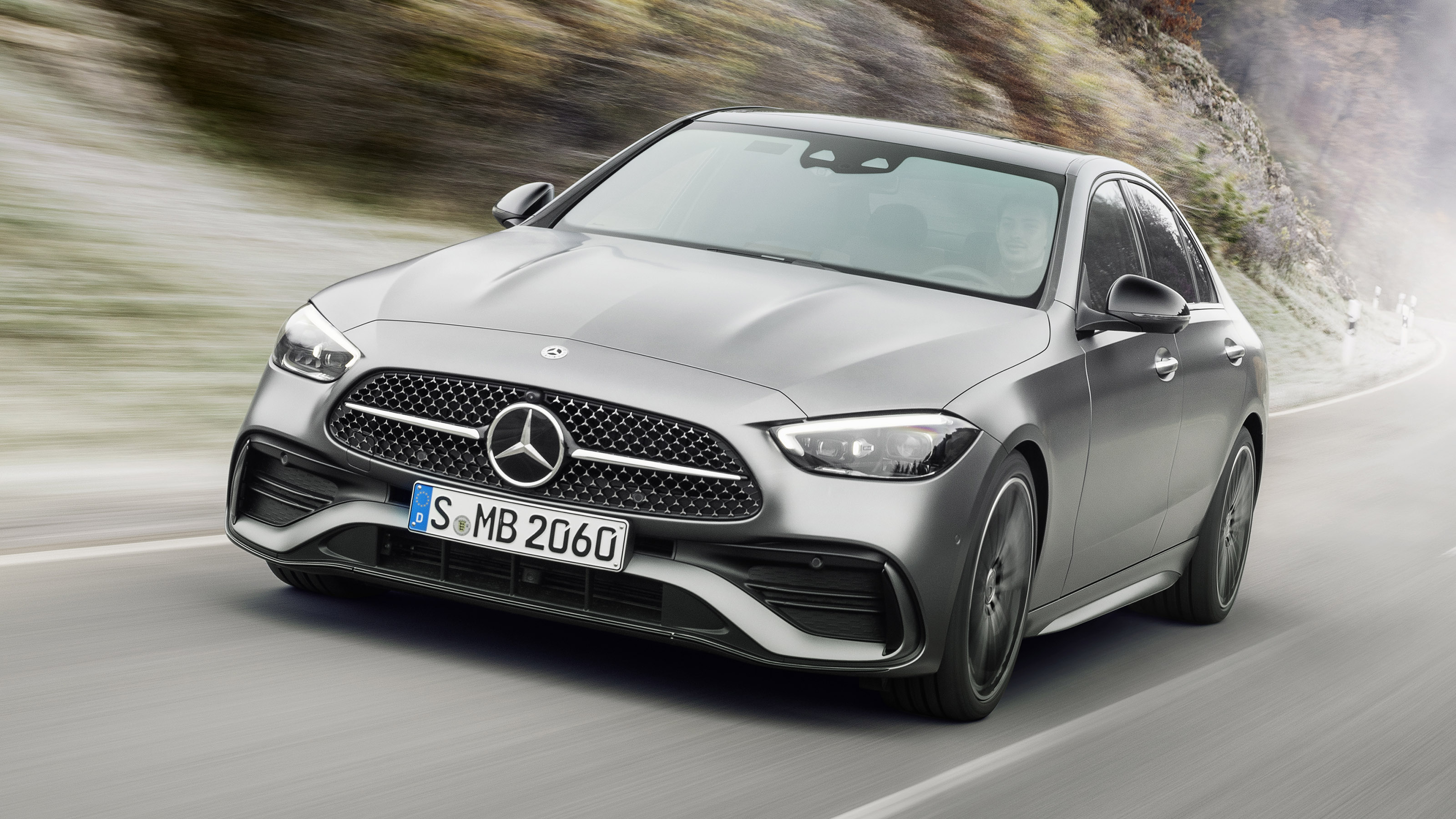 2021 Mercedes C-Class driving