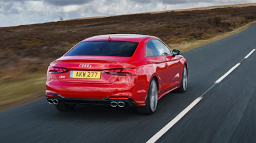 Audi S5 Coupe rear 3/4 tracking